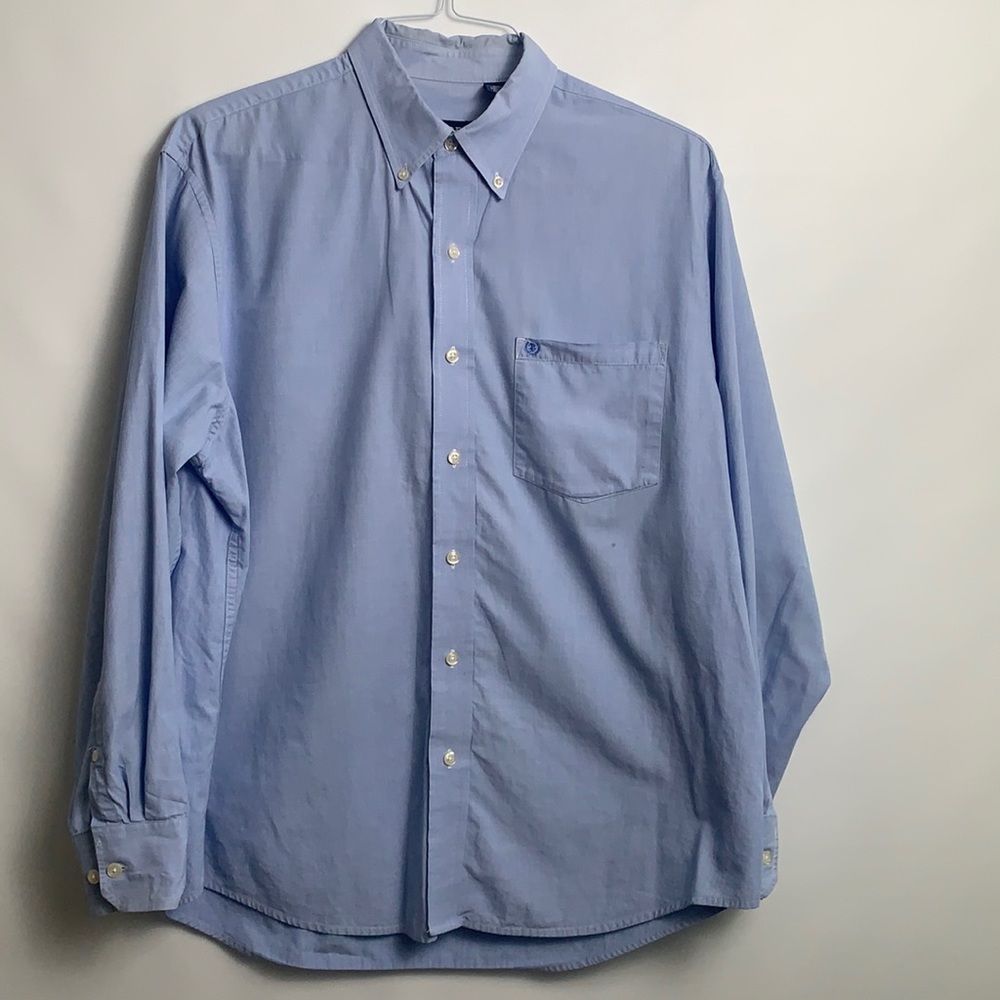 Izod men’s blue dress shirt size L